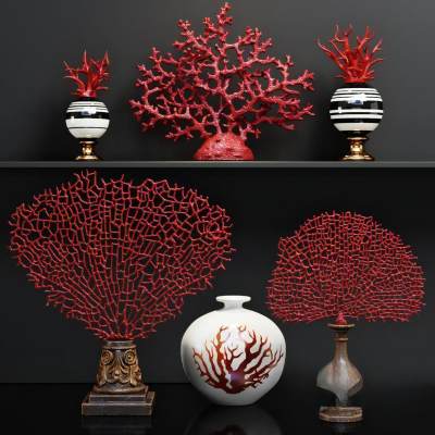 现代装饰品 珊瑚摆件